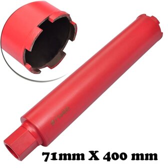 Boorbit voor nat- en droogboren 71x400 mm diamanten kern