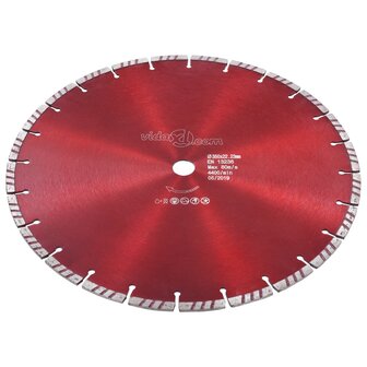 Diamantzaagblad met turbo 350 mm staal