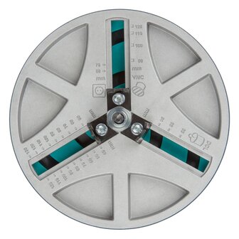 Verstelbare gatenzaag AH 45-130 30 mm metaal 5978000