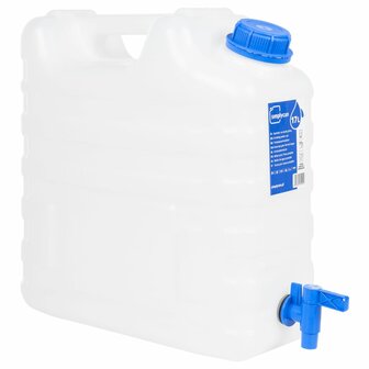 Watertank met kraan 15 L kunststof transparant