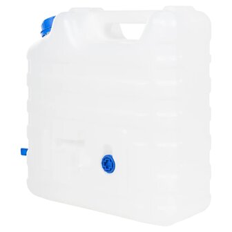 Watertank met kraan 15 L kunststof transparant