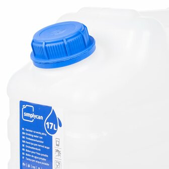 Watertank met kraan 15 L kunststof transparant