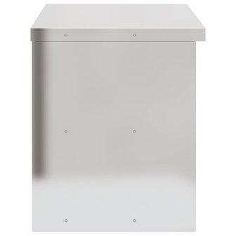 Keukenwandkast met schuifdeuren roestvrijstaal