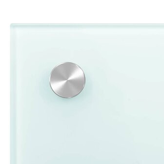 Spatscherm keuken 90x60 cm gehard glas wit