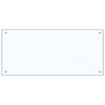 Spatscherm keuken 90x40 cm gehard glas transparant