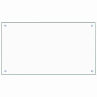 Spatscherm keuken 90x50 cm gehard glas transparant