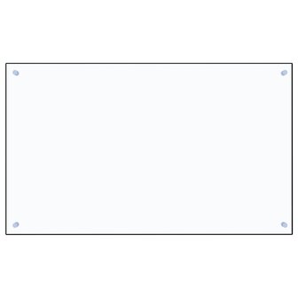 Spatscherm keuken 100x60 cm gehard glas transparant