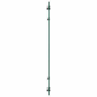 Spatscherm keuken 80x40 cm gehard glas zwart