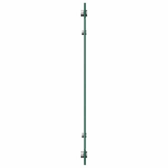 Spatscherm keuken 90x60 cm gehard glas zwart