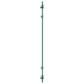 Spatscherm keuken 100x40 cm gehard glas zwart
