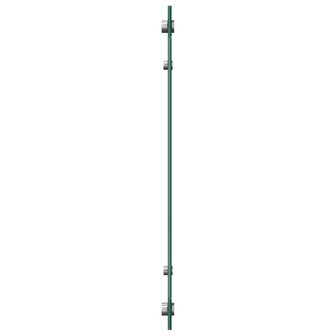 Spatscherm keuken 100x60 cm gehard glas zwart