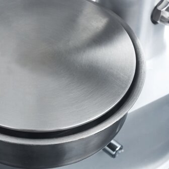 Hamburgerpersmachine met 500 scheidingsbladen 10 cm aluminium