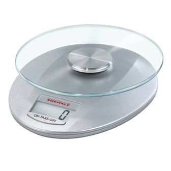 Keukenweegschaal Roma digitaal 5 kg zilverkleurig