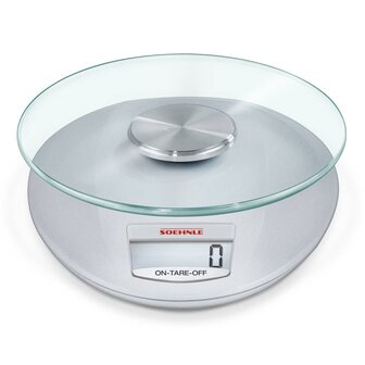 Keukenweegschaal Roma digitaal 5 kg zilverkleurig