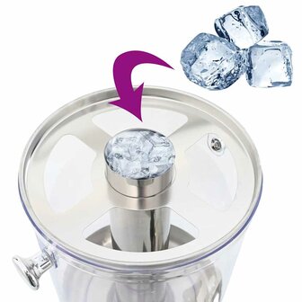 Sapdispenser roestvrij staal 8 L