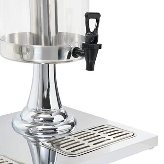 Drievoudige sapdispenser roestvrij staal 3x8 L