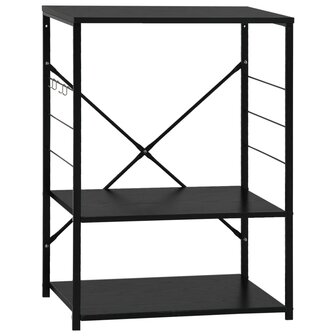 Magnetronkast 60x39,6x79,5 cm bewerkt hout zwart