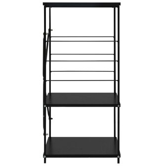 Magnetronkast 60x39,6x79,5 cm bewerkt hout zwart