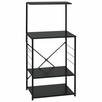 Magnetronkast 60x39,6x123 cm bewerkt hout zwart