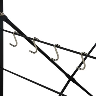 Magnetronkast 60x39,6x123 cm bewerkt hout zwart