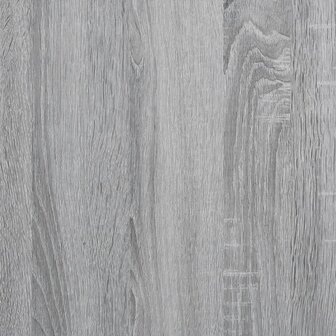 Bakkersrek 90x40x132 cm bewerkt hout en metaal grijs sonoma