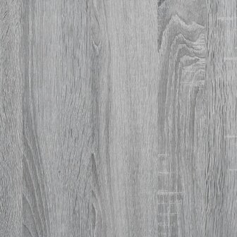 Bakkersrek 90x40x84 cm bewerkt hout en metaal grijs sonoma
