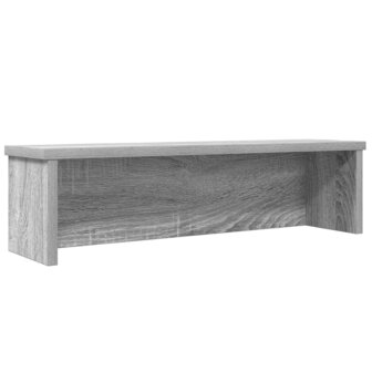 Keukenrek stapelbaar 60x15x16cm bewerkt hout grijs sonoma eiken