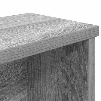 Keukenrek stapelbaar 60x15x16cm bewerkt hout grijs sonoma eiken