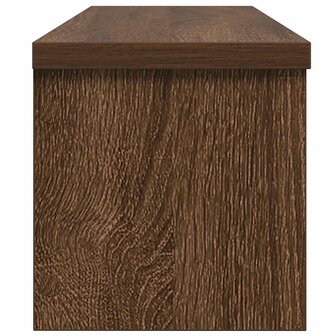 Keukenrek stapelbaar 60x15x16 cm bewerkt hout bruin eikenkleur