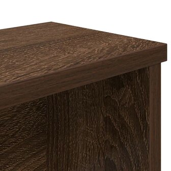 Keukenrek stapelbaar 60x15x16 cm bewerkt hout bruin eikenkleur
