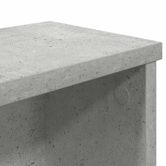 Keukenrek stapelbaar 60x15x16 cm bewerkt hout betongrijs