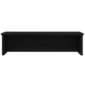Keukenrek stapelbaar 60x15x16 cm bewerkt hout zwart