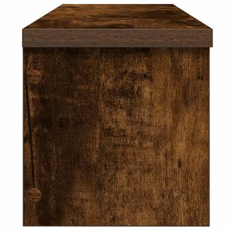 Keukenrekken stapelbaar 2 st 60x15x16 cm gerookt eikenkleurig