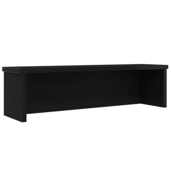 Keukenrek stapelbaar 50x15x16 cm bewerkt hout zwart