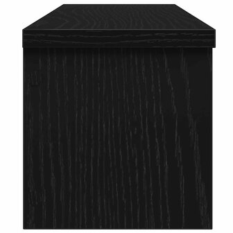 Keukenrek stapelbaar 50x15x16 cm bewerkt hout zwart