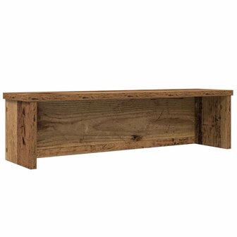 Keukenrek stapelbaar 50x15x16 cm bewerkt hout oud houtkleurig