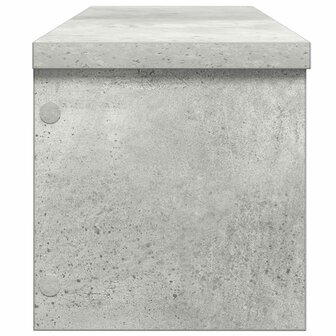 Keukenrekken stapelbaar 2 st 50x15x16 cm betongrijs