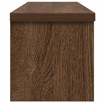 Keukenrek stapelbaar 50x15x16 cm bewerkt hout bruin eikenkleur