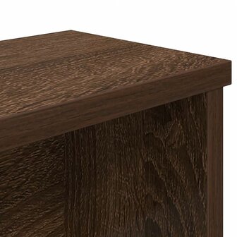 Keukenrekken stapelbaar 2 st 50x15x16 cm bruin eikenkleur