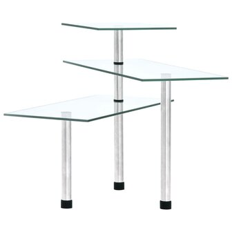 Hoekkastje keuken 3-laags gehard glas