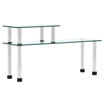 Keukenschap 45x16x26 cm gehard glas transparent