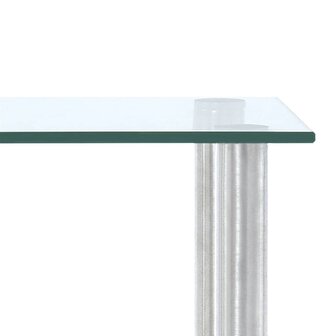 Keukenschap 45x16x26 cm gehard glas transparent
