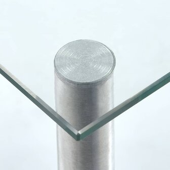 Keukenschap 45x16x26 cm gehard glas transparent