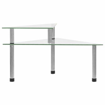 Keukenschap 49,5x35x19 cm gehard glas transparent