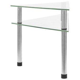 Keukenschap 49,5x35x19 cm gehard glas transparent
