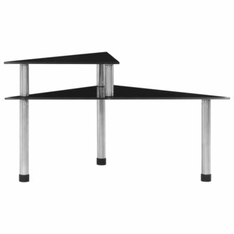 Keukenschap 49,5x35x26 cm gehard glas zwart