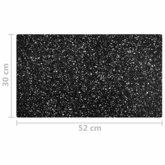 Snijplanken 2 st met granietpatroon gehard glas