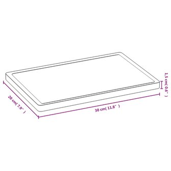 Snijplank 30x20x1,5 cm bamboe