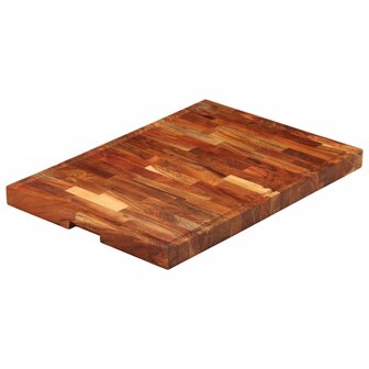 Hakblok Massief Acaciahout 60 x 42 x 4 cm
