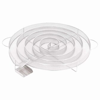 Rookgenerator koud rond 33,5 cm roestvrij staal